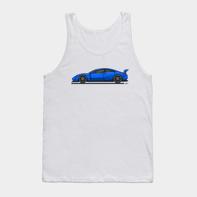 supercar blue Tank Top by garistipis